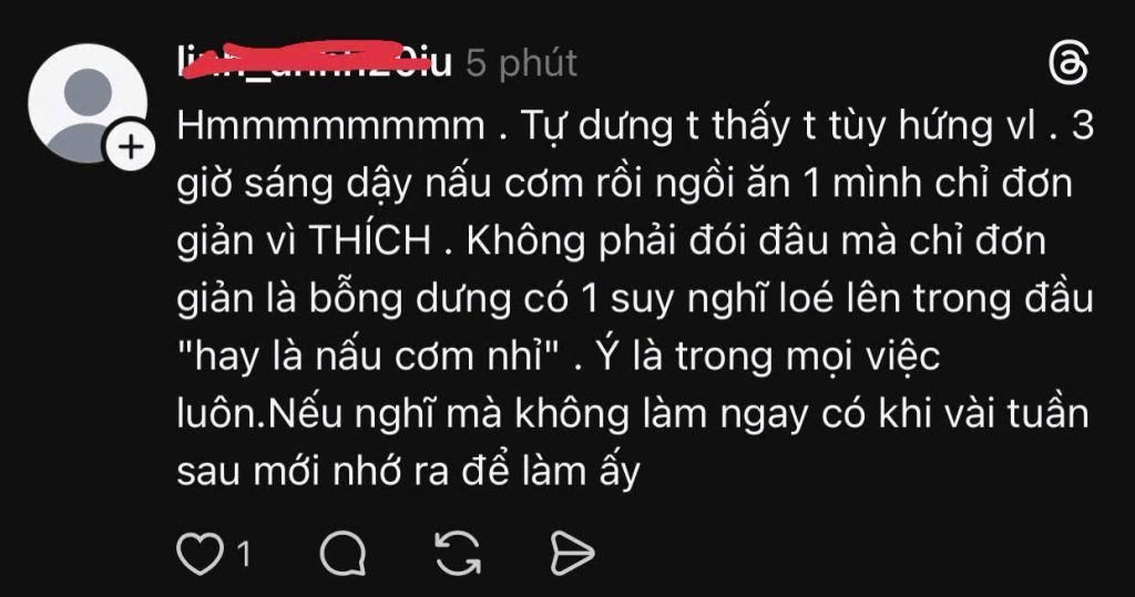 Làm việc theo cảm hứng